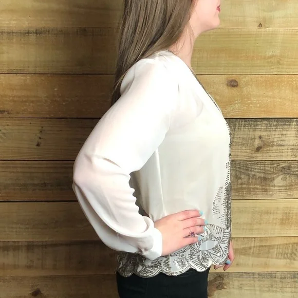 Anthropology/Tracy Reese, swingy beaded top, NWT - Picture 3 of 13